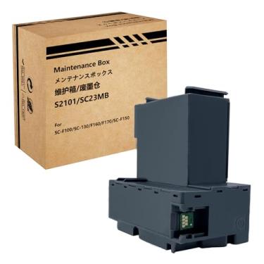 Imagem de HEMEINY Caixa de manutenção de tinta S210125 compatível com impressoras de sublimação Surecolor SC-F170 F100 F150 F130 - Cartucho de manutenção C13S210125