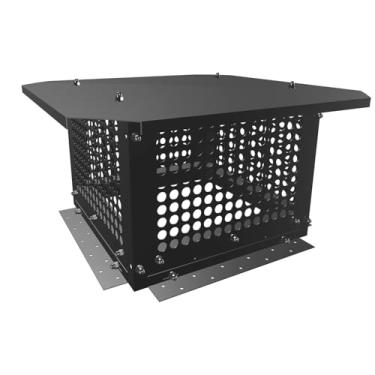 Imagem de Hryan Tampa de chuva de chaminé para lareira, cobertura de chaminé universal para cobertura externa de chaminé (35,5 x 35,5 cm)