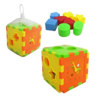 Imagem de Cubo Didático Colorido 11 cm - PopMov