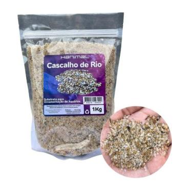 Imagem de Cascalho de Rio para Aquário substrato aquario betta - Hanimal