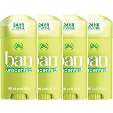 Imagem de Desodorante antitranspirante Ban Original Sem Perfume 76 mL (pacote com 4)