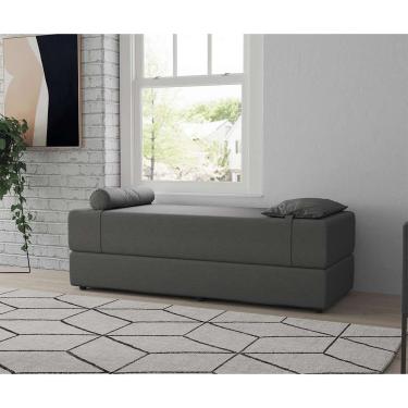 Imagem de Sofá-Cama Casal 3 Lugares Cecília Linho Grafite