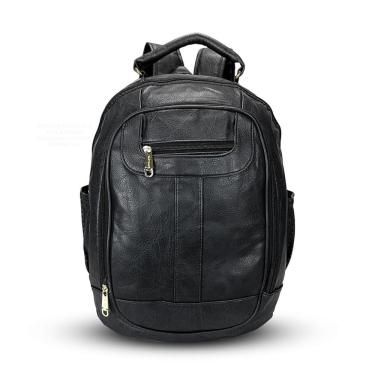 Imagem de Mochila Feminina Bolsa Faculdade Notebook Divisória Couro Pu