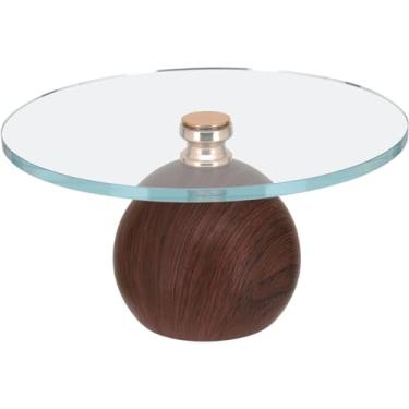 Imagem de PRATO PARA DOCES COM PÉ VIDRO 13x25x25cm TRANSPARENTE