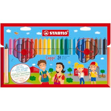 Imagem de STABILO 168/24-4 Cappi Carteira com 24 - Caneta com ponta de feltro - Multicolorida