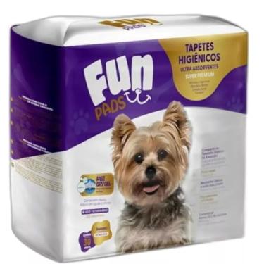 Imagem de Tapete Higiênico Fun Pads 80x60 Cm 30 Un - Absortec