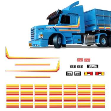Imagem de Adesivo Miniatura 1/32 Faixa Scania 113 Vermelho Coleção - SPORTINOX