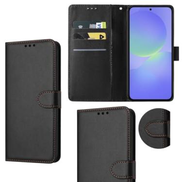 Imagem de Capa Capinha Carteira Flip Couro Compatível Samsung Galaxy A36 Premium (PRETO)