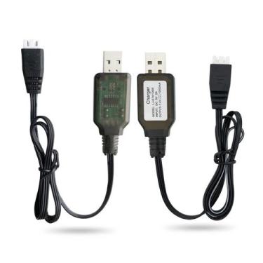 Imagem de 2 Cabos de Carregador de Substituição para Carro SCX24 RC 7.4V 2S Lipo