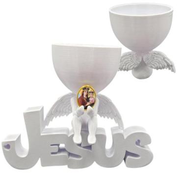 Imagem de Anjinho da Guarda Nossa Senhora da Saude Jesus 3d Decoração - Point da