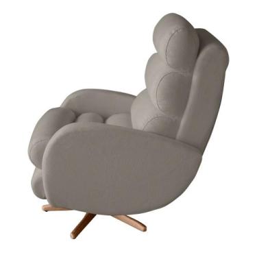 Imagem de Poltrona Amamentação Maitê Premium Com Balanço Puff Quadrado - Bebê Co