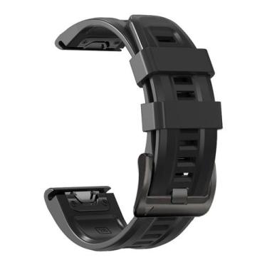 Imagem de Pulseira de relógio de silicone macio de 26 mm para Garmin Fenix 7X/6X