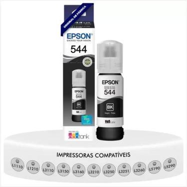 Imagem de Refil de Tinta Epson T544120 Preto 65ML L1110 L1210 L3110 L3150 L3160 L3210 L3251 L3260 L5190 L5290 L5590    