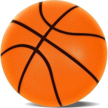 Imagem de Bola de basquete silenciosa de espuma macia de alta densidade para uso interno, basquete altamente elástico sem som, tamanho 7/24 cm