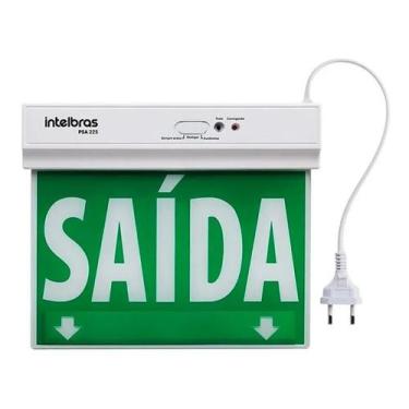 Imagem de Placa De Saída De Emergência Led Verde Face Única Intelbras