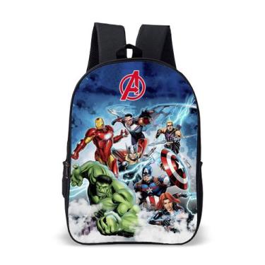 Imagem de Mochila Escolar Infantil Avulsa Estilo Super Heróis Para Menino E Meni