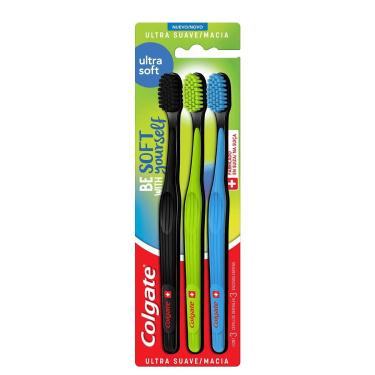 Imagem de Escova Dental Colgate Ultra Soft Macia 3 Unidades