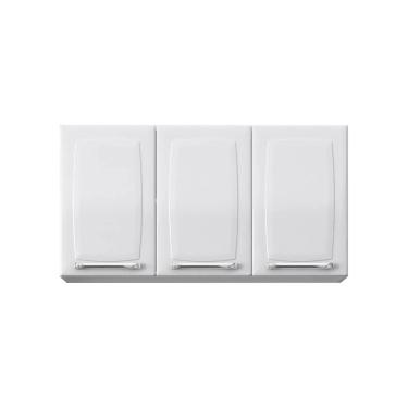 Imagem de Armário Aéreo de Cozinha 3 Portas Itatiaia Luce de Aço 105cm Branco