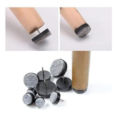 Imagem de Calço Almofadado Móveis Anti-Risco Antiderrapante Protetor Pé de Cadeira Caço para Móveis 8 peças