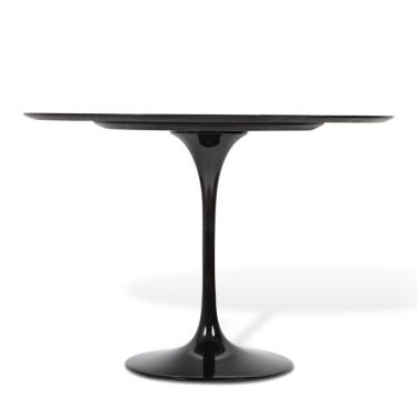 Imagem de Mesa de Jantar Tulipa Redonda 80cm Laqueada Preto
