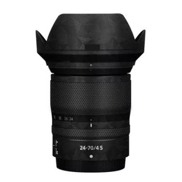 Imagem de Camerea Lens Skin Anti-Scratch Adesivo para Nikon Z 24-70 mm F4S Revestimento Película Protetora Vinil Protetor Corporal Decalques Capa 24-70 4 (Triângulo Preto)
