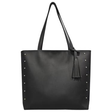 Imagem de Bolsa Sacola Grande De Ombro Feminina Alça Resistente (Preta)