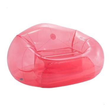 Imagem de Poltrona Sofá Inflável Beanless Individual Rosa Intex