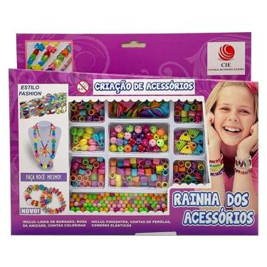 Imagem de Brinquedo Kit Criação De Acessórios Pulseira Colar Pingente