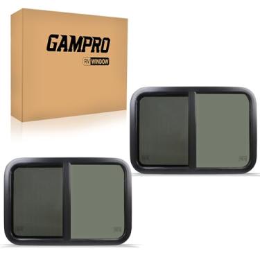 Imagem de GAMPRO Janela Para Trailer 30" L X 20" A, Janelas De Substituição E Camper, Deslizantes Horizontais Com Tela Rede Anel Acabamento, Aprovadas Pela Dot (2 Peças)