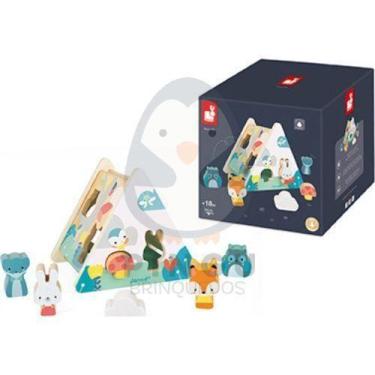 Imagem de Formas de Madeira Triângulo - Estimula Coordenação e Cores - Janod