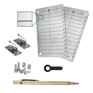 Imagem de Conjunto de 02 Carteiras (cold wallet) e Riscador de Metal para Criptomoedas, Aço Inox