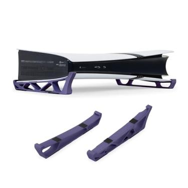 Imagem de Glistco Patins – Suporte horizontal para PS5 Pro compatível com disco e edição digital [PlayStation_5] (Galaxy Purple)
