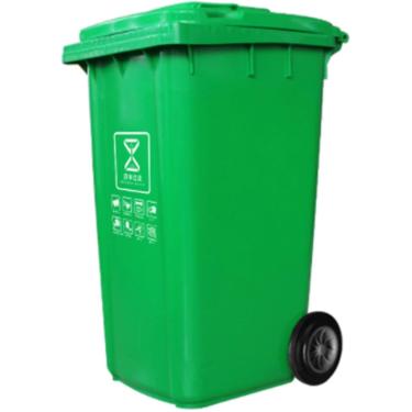 Imagem de Lixeira Para Área Externa Lixeira Plástico Lixeira Para Área Externa Com Tampa Lixeira Espessada Grande Capacidade 100L 120L 240L Para Casa Ar Livre Para Restaurantes Escritórios(120L)