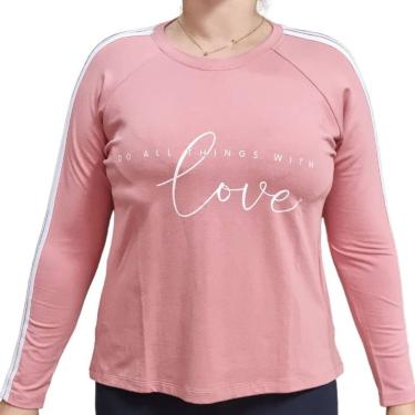 Imagem de Blusa Feminina Arruaça Manga Longa Listra Branca