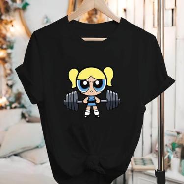 Imagem de Camisetas Meninas Super Poderosas Manga Curta Blusão - Eletron Fashion