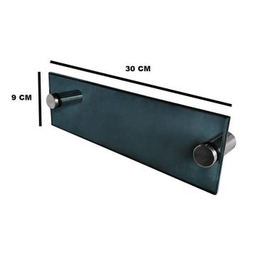 Imagem de Porta Toalha De Rosto De Vidro Fumê