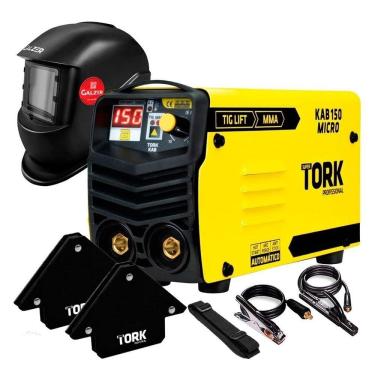 Imagem de Inversora De Solda 150Amp Profissional + Máscara + Esquadro