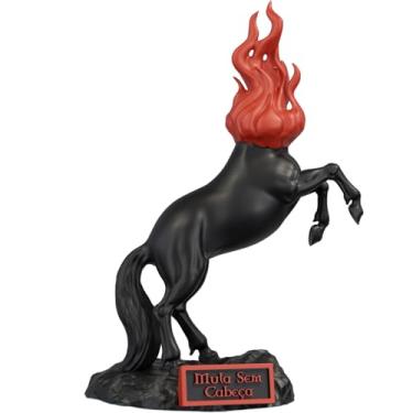 Imagem de Estátua Mula Sem Cabeça Imagem Folclore Brasileiro (Cor Nox Sanguine)