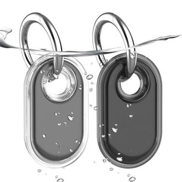 Imagem de Capa Impermeável para Samsung Galaxy SmartTag 2 (Preta e Branca)