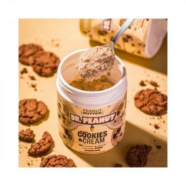 Imagem de Pasta de Amendoim Cookies & Cream Dr. Peanut 600g - O Prazer da Sobrem