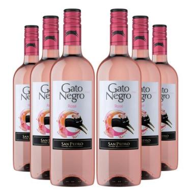 Imagem de KIT 6 Vinho Chileno Gato Negro Rosé, 6x750ml