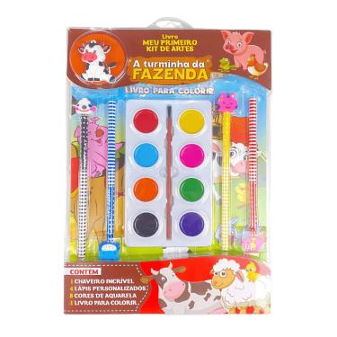 Imagem de Turminha da Fazenda Livro Meu Primeiro Kit de Artes 01