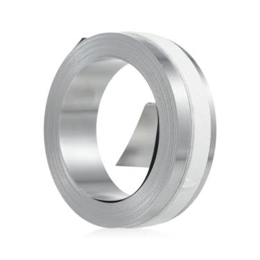 Imagem de Refil de fita de gravação manual 3D de aço para máquina de etiquetas de metal não adesivo compatível com máquinas de etiquetas DYMO M1011/M11-1 rolo 12 mm x 6,4 m