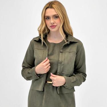 Imagem de Jaqueta Bana Bana Curta em Suede Feminina-Feminino