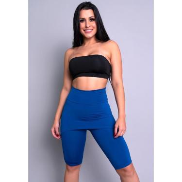 Imagem de Bermuda Lisa Saia Tapa Bumbum Suplex Fitness Academia Mvb Modas-Feminino