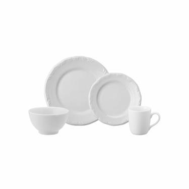Imagem de Serviço de 16 peças com Bowl e Caneca em Porcelana, Modelo Pomerode, com Relevo, Porcelana Schmidt
