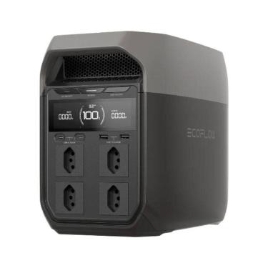 Imagem de Estação De Energia Delta 3 Portátil 2200w/1024wh Integra 13 Conexões  Ecoflow