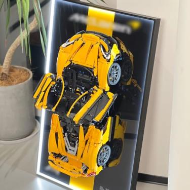 Imagem de iLuane Display Wallboard for Lego Technic McLaren P1 Hypercar Building Set 42172 with LED Lights, Adult Collectibles Wall Mount, Home or Office Décor (No Car Included)