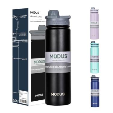 Imagem de Garrafa Térmica - 750ml, Parede Dupla de Isolamento 24horas Gelado, Tampa Rosca De Segurança, Anti Vazamento, BPA Free (Preto)