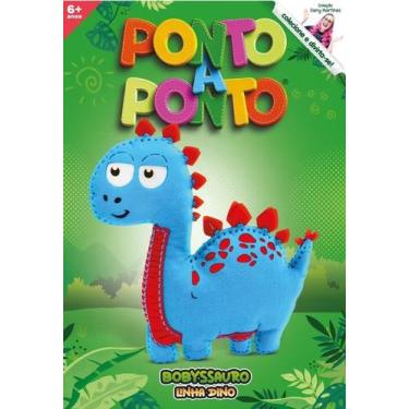 Imagem de Boneco de feltro coleção ponto a ponto linha dino modelo - bobyssauro 